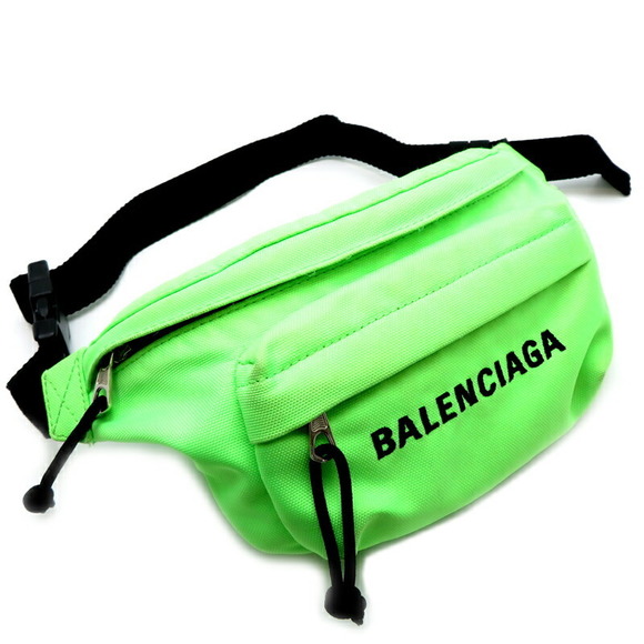 Balenciaga Belt Waist Bag Canvas Lime Green - Picture 3 of 9